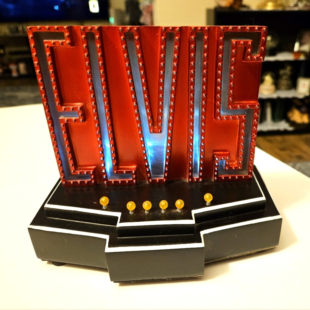 Red Elvis Light-Up Sign